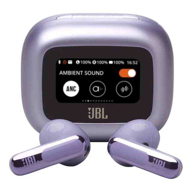 JBL LIVE FLEX 3 True Wireless Noise Cancelling Open-Stick Earbuds, Purple