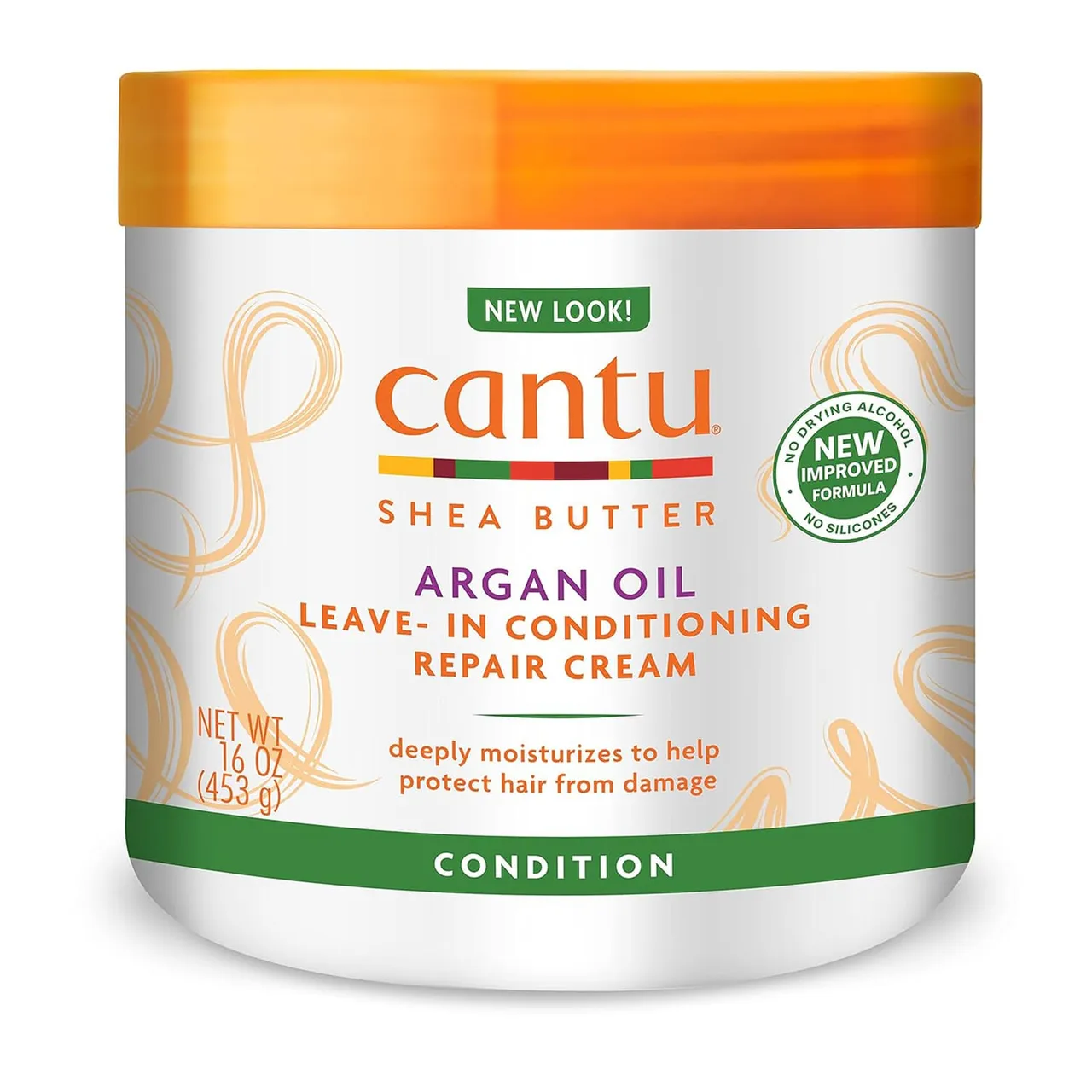 Cantu كريم إصلاح وترطيب ليف-إن بزيت الأرغان