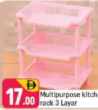 Multipurpose kitchen rack 3 Layar