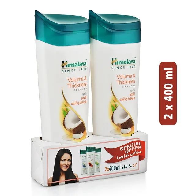 Himalaya Protein Shampoo Volume&Thickness 400Mlx2Pcs Value Pack