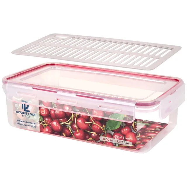 JCJ Double Lock Food Container, 1343