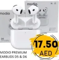 Modio Premium Earbuds D5 & D6