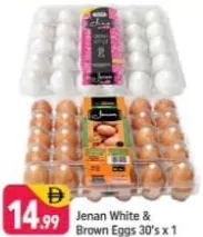 Jenan White & Brown Eggs