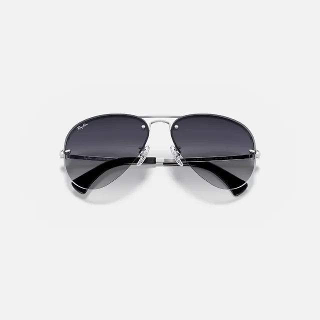Rayban 59 mm Men's Rectangular Sunglasses, Black, RB3449-300/ -59