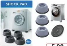 Washing Machine Shock Pads Set