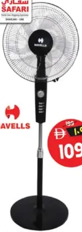 Havells Pedestal Fan Rigo FOSRTBLK16021