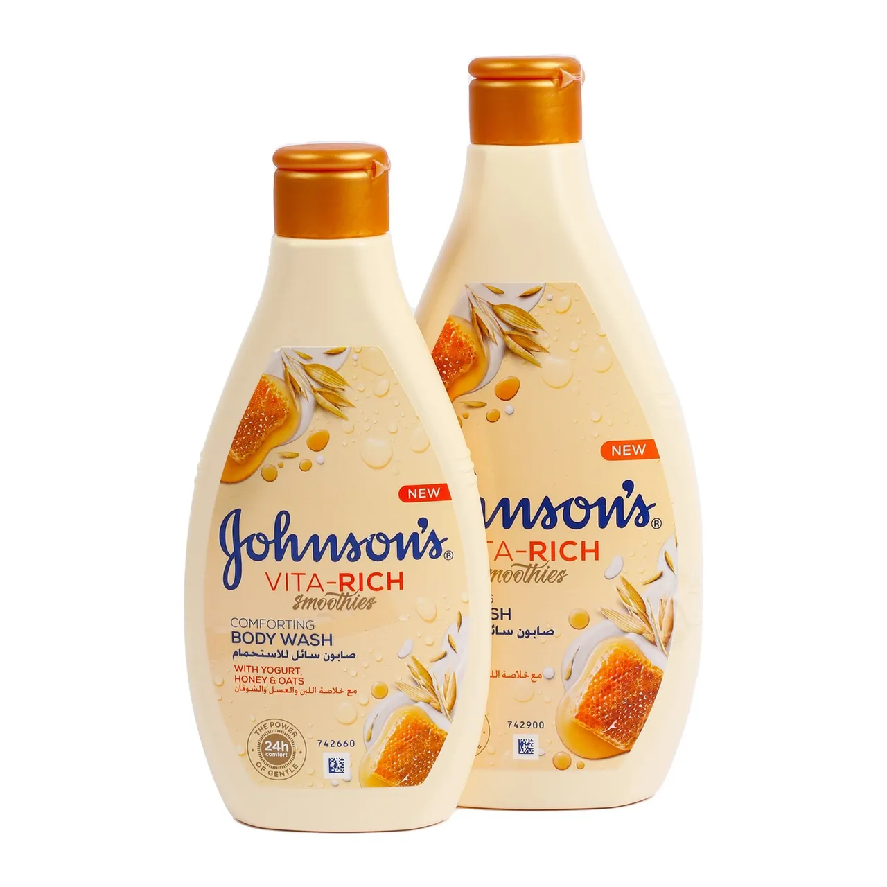 Johnson & Johnson غسول للجسم بالعسل والشوفان Oatnyog +