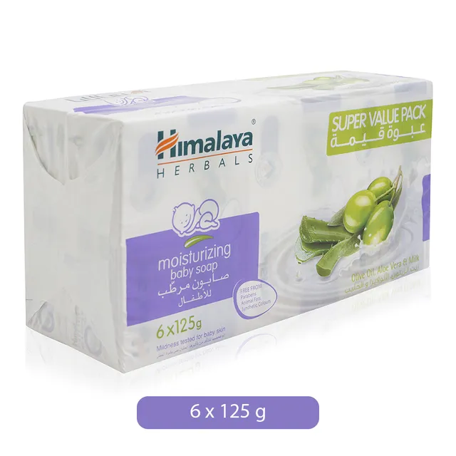 Himalaya Baby Soap With Alovera 125Gmx6Pcs