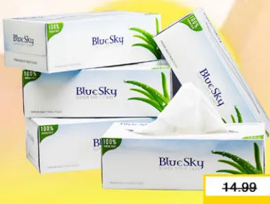 Blue Sky مناديل وجه ناعمة بلو سكاي