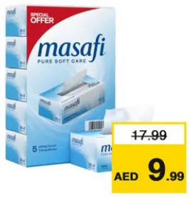 Masafi Pure Soft Care Tissue 2Ply