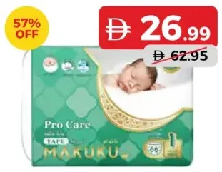 Makuku Diapers Pro Care Tape Assorted