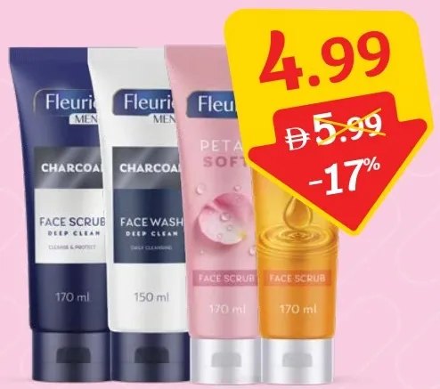 Fleurié Face Wash & Scrub Assorted