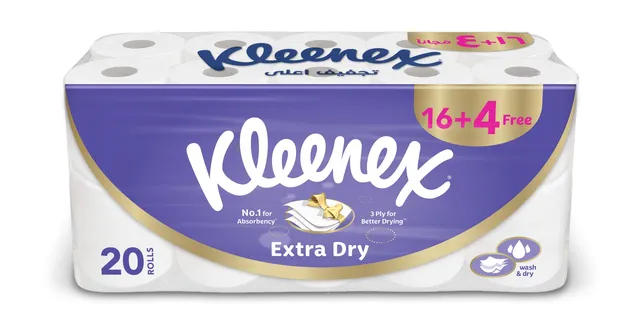 Kleenex Toilet Tissue Extra Dry 3 Ply - 20 's