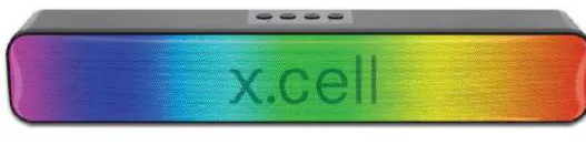 x.cell نظام صوت ستيريو لاسلكي HD مع مؤثرات إضاءة مذهلة Sp-312