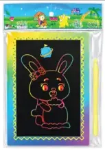 Rainbow Scratch Doodle Art