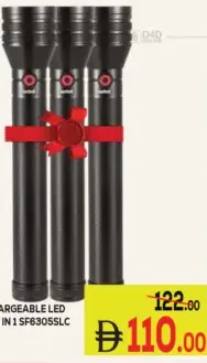Sanford مصباح بحث LED قابل للشحن 3 في 1 Sf6305Slc