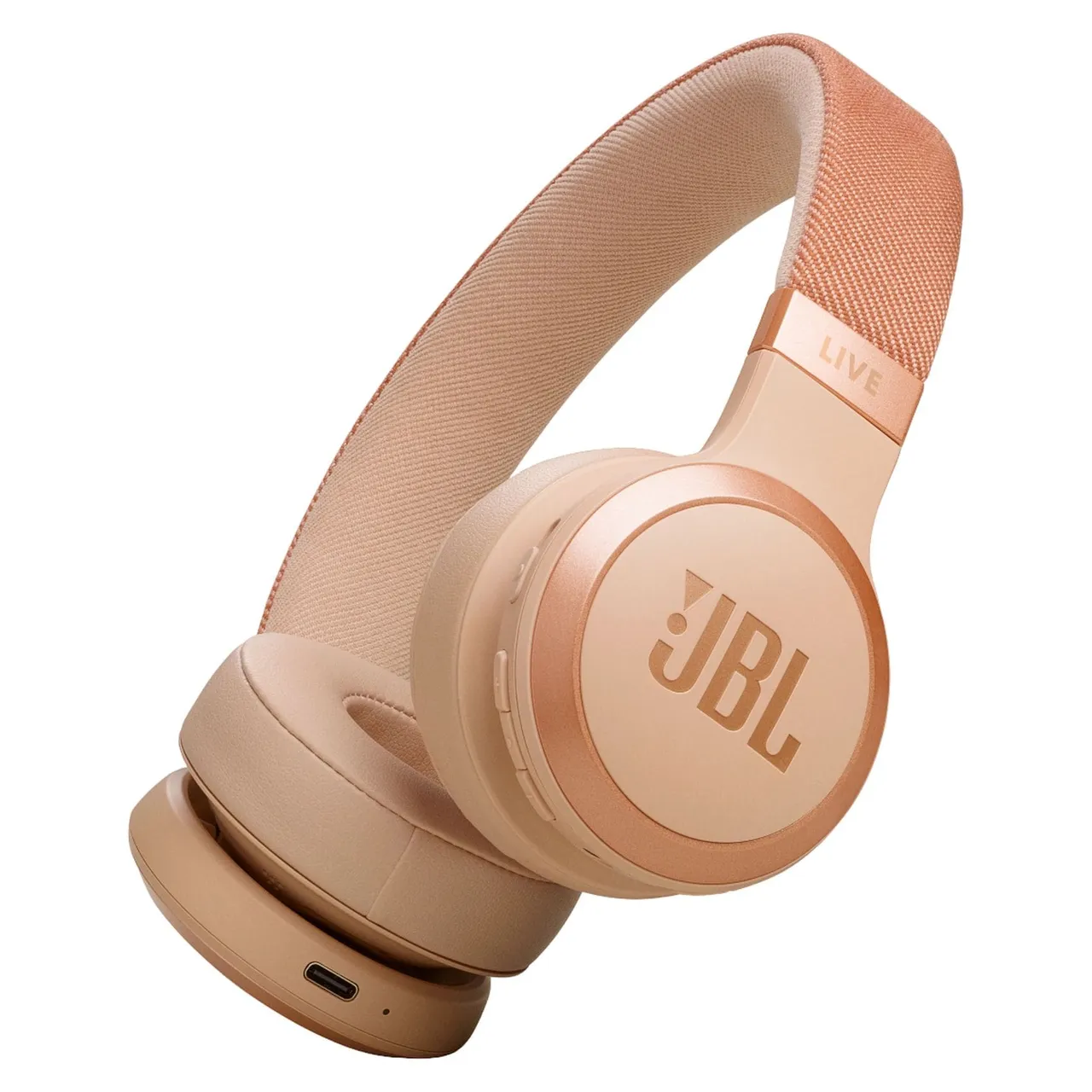 JBL Live 670NC سماعات بلوتوث فوق الأذن، بيج رملي