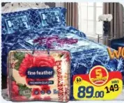 Fine Feather بطانية مزدوجة مطرزة 2 طبقة Ff5016