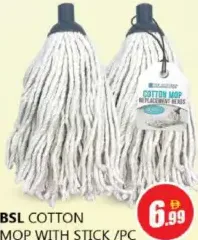 BSL Cotton Mop With Stick