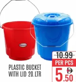 Plastic Bucket With Lid