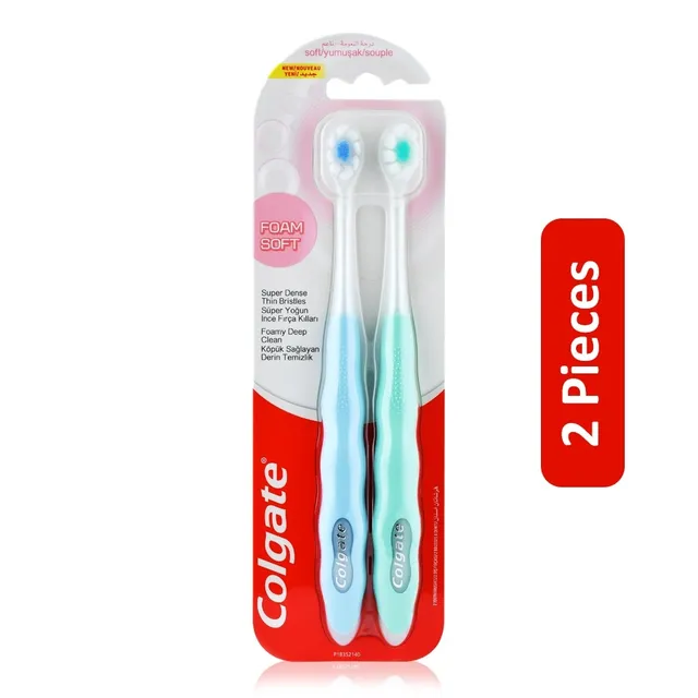 Colgate Foam Soft Toothbrush - 2 Pcs