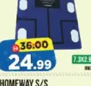 Homeway ميزان ذكي مع شاشة LCD (بلوتوث)