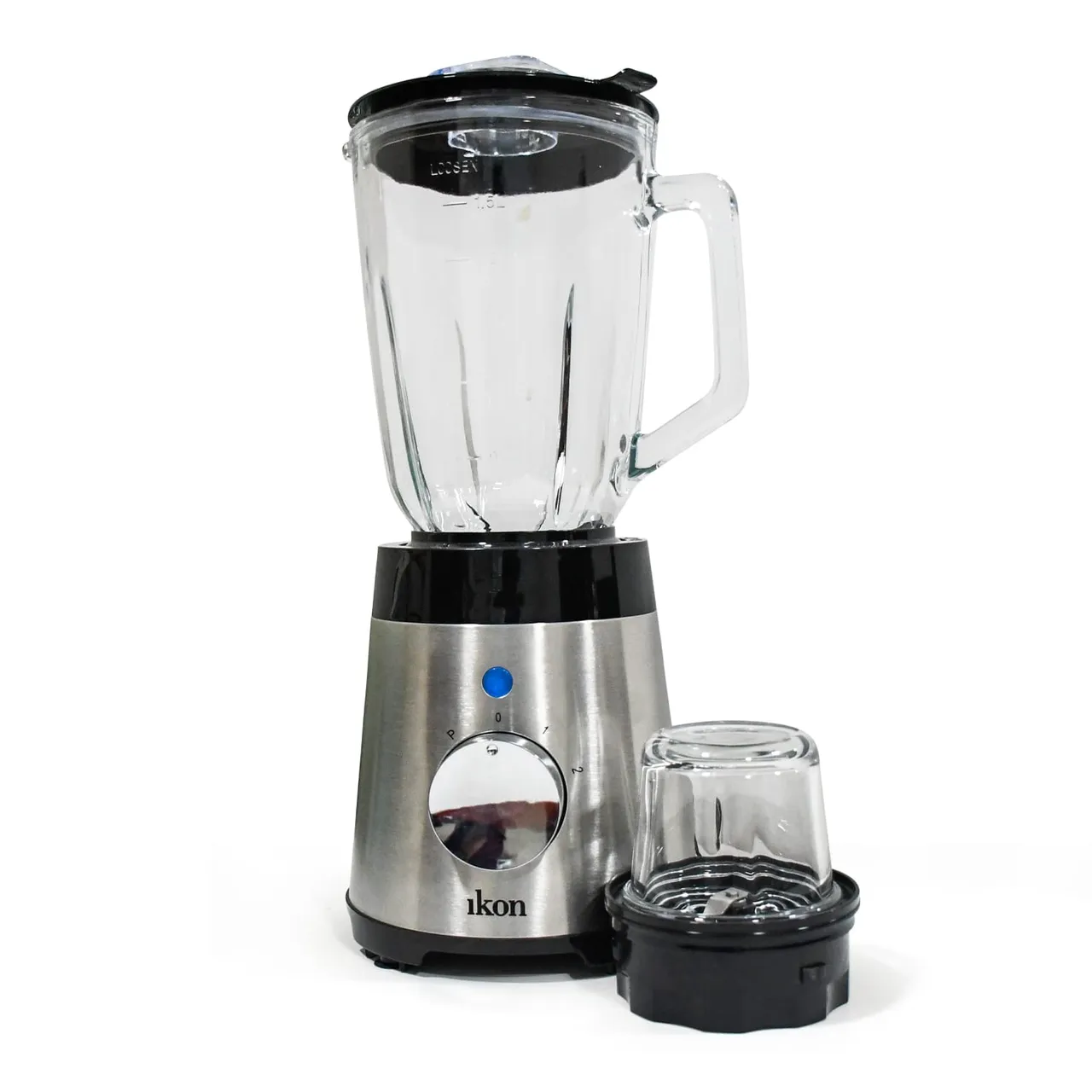 Ikon خلاط 2 في 1 مع مطحنة زجاجية، 600W، IK-CB06