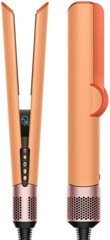 Dyson مصفف الشعر إيرسترايت HT01، 1600W، شاشة LCD، من الشعر المبلل إلى الجاف، 2 أوضاع - 3 حرارة، 3 سرعات طاقة، 240V، تدفق هواء بديهي، ميزة القفل، إيقاف تلقائي، سيراميك مشمشي توباز - نسخة دولية