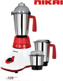 Nikai Indian Mixer Grinder 1000W
