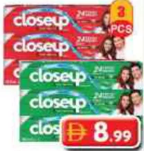 Closeup معجون أسنان كلوس أب