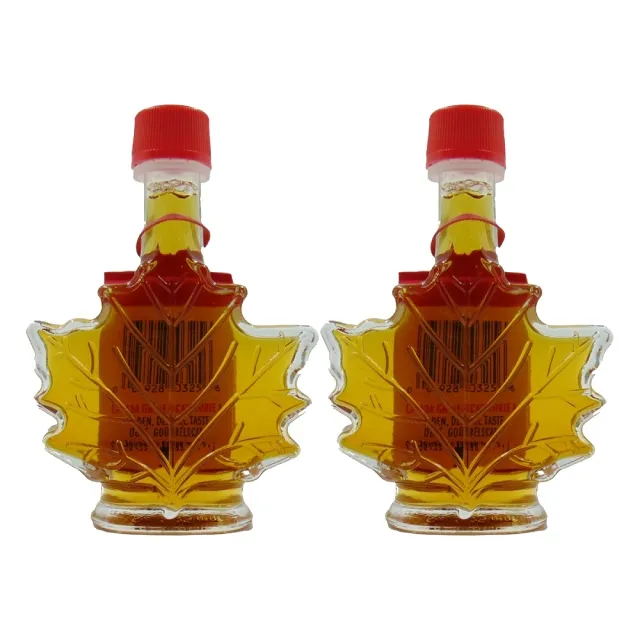 Turkey Hill Maple Syrup Glass Leaf