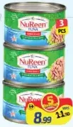 Nureen رقائق تونة مفتتة بزيت فول الصويا