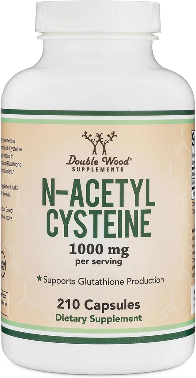 Double Wood Supplements Nac (N-Acetyl Cysteine) 1,000mg Per Serving, 210 Capsules (Third Party Tested, Manufactured In The USA)