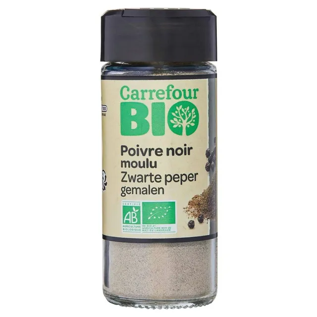 Carrefour Bio Organic Ground Black Pepper