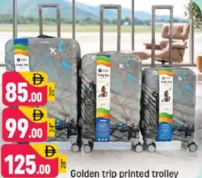 Golden trip Printed trolley