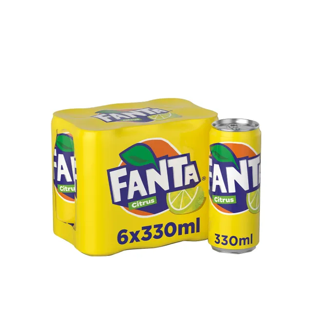 Fanta Citrus Carbonated Soft Drink Can Single Piece