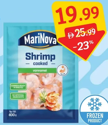 Marinova Cooked PTO Tail On Shrimp