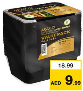 Arax Microwave CntnrW/L RT BLK Assorted