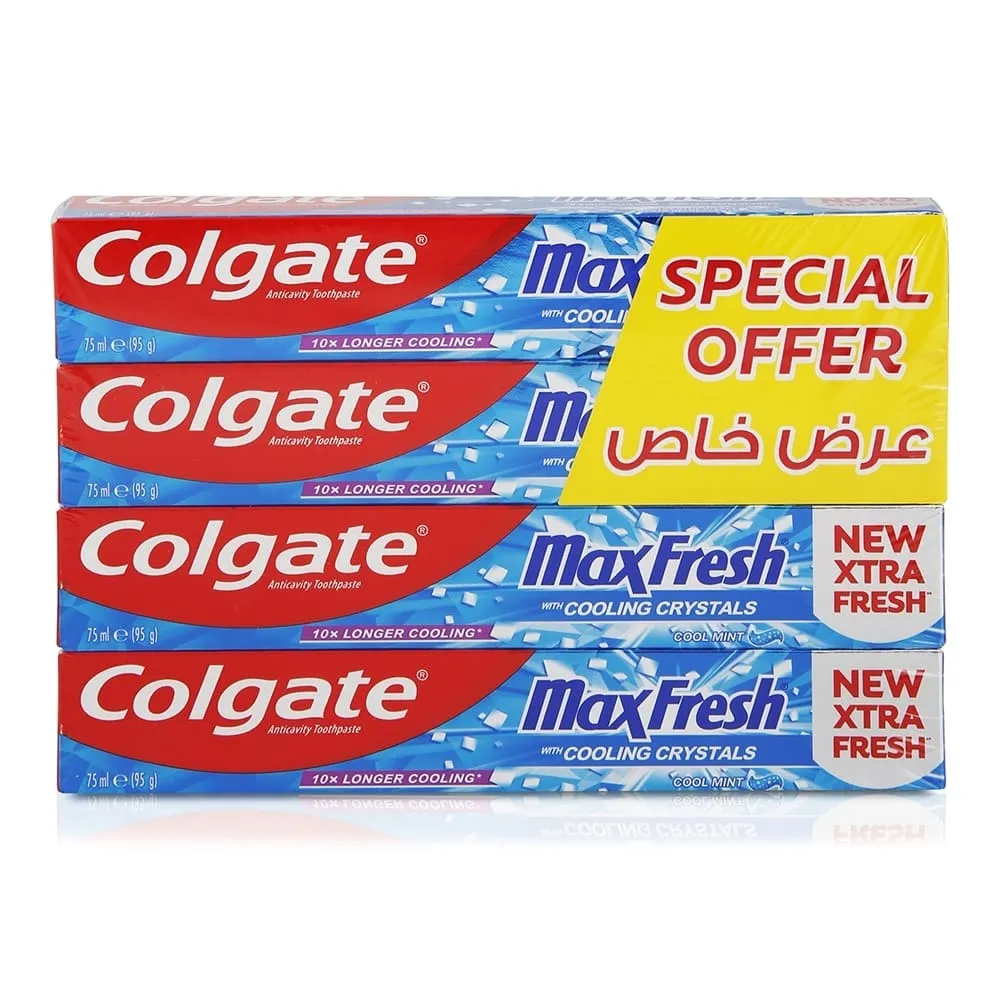 Colgate Max Fresh معجون أسنان جل بلورات الانتعاش