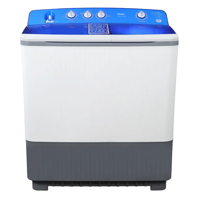 Haier Top Load Washer and Dryer HWM215-1128, Universal Motor, 300 rpm, Plastic, White