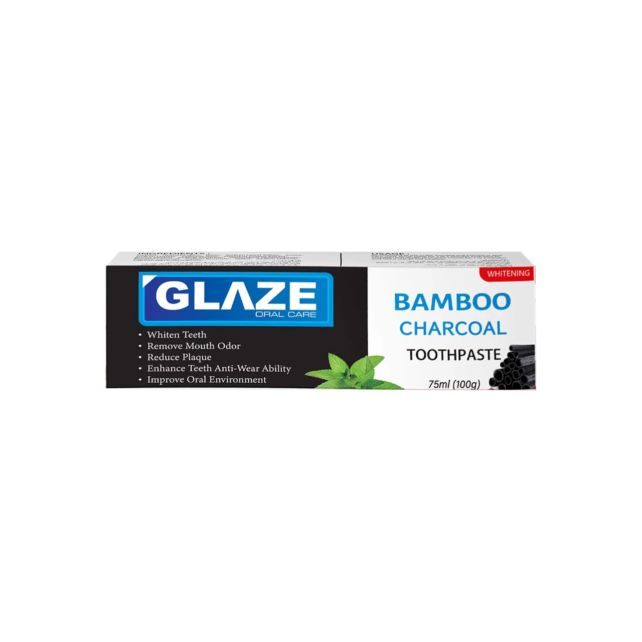 Glaze معجون أسنان بالفحم