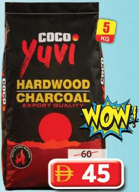 Coco Yuvi Hardwood Charcoal 0560