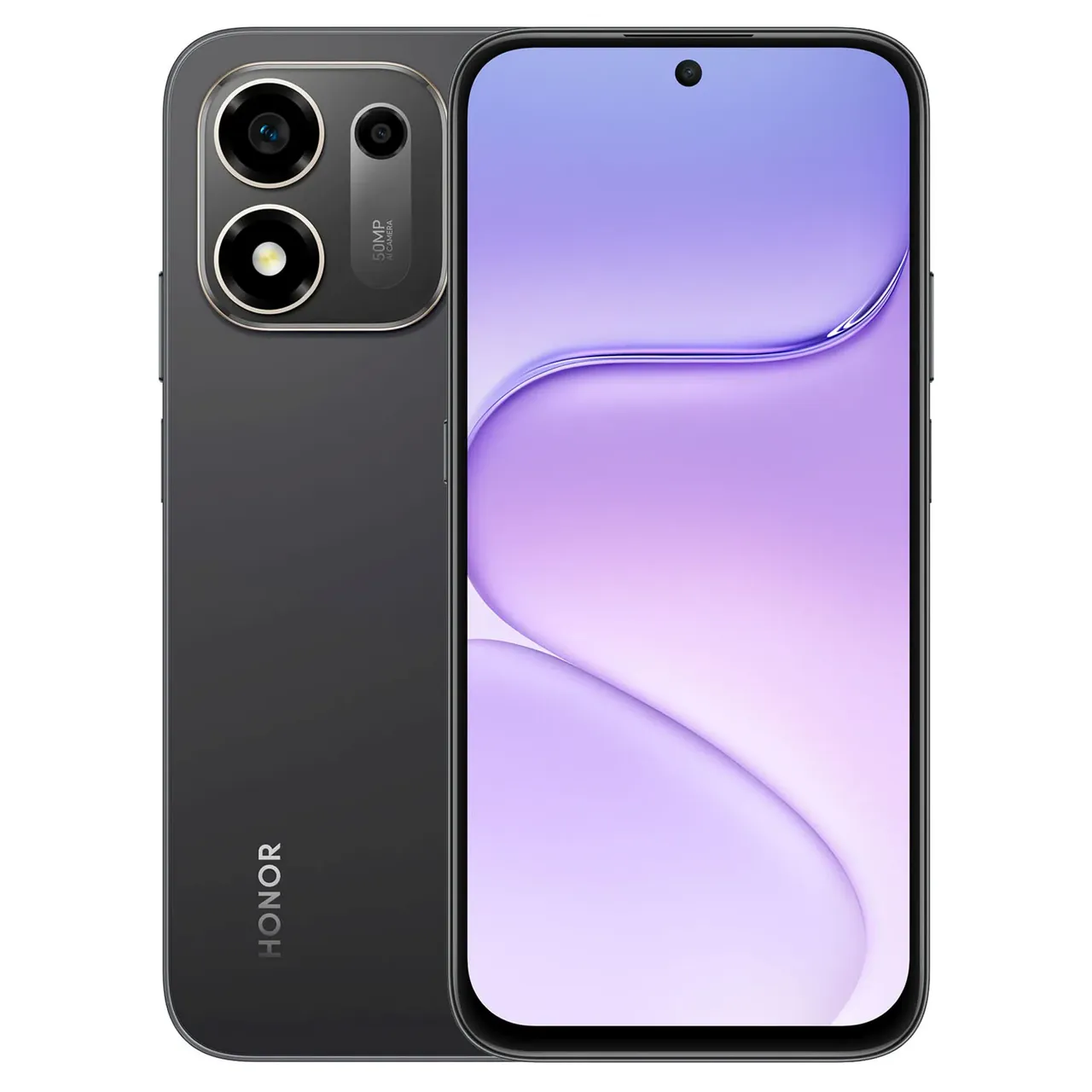 honor هاتف ذكي X7e Plus 5G بذاكرة 6GB وتخزين 128GB، أسود Velvet Black