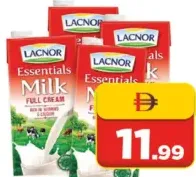 Lacnor حياتنا - أصلي حليب طويل الأجل (UHT) كامل الدسم / قليل الدسم