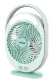 Sanford rechargeable mini fan with led light mint