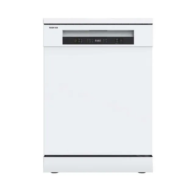 Toshiba Freestanding Dishwasher, 14 Place Settings, 6 Programs, White, DW-14F5ME(W)