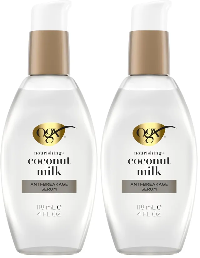 Ogx NourishingCoconut Milk Anti-Breakage Serum, 4 Fl Oz
