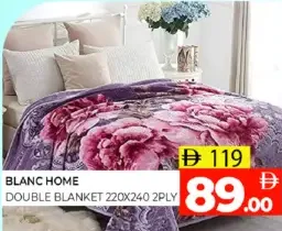 Blanc Home Double Blanket 2Ply