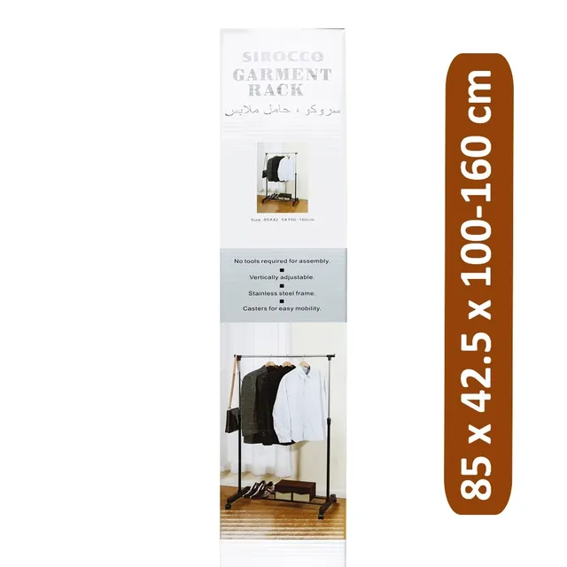 Sirocco Garment Rack MPG209600 - 85 x 42 x 100-160cm