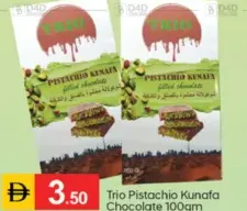 Trio Pistachio Kunafa Chocolate